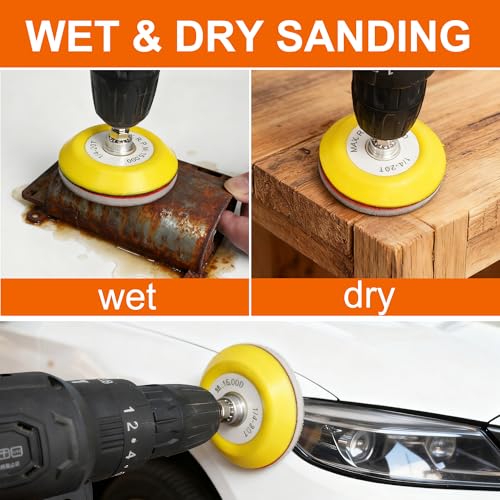 36 PCS 3 Inch Hook and Loop Sanding Sponge Discs Set 180 to 3000 Grit - size: 3 In Mix Grit 36 PCS
