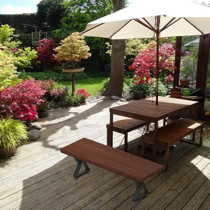 28" Metal Coffee Table Legs, Z-Type Set of 2, 71 cm H x 45 cm W - size: 28" Z-Type