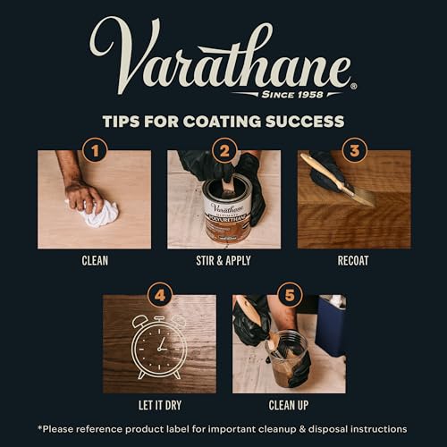 Varathane Gloss Interior Polyurethane - size: Half Pint (Pack of 1), style: Gloss