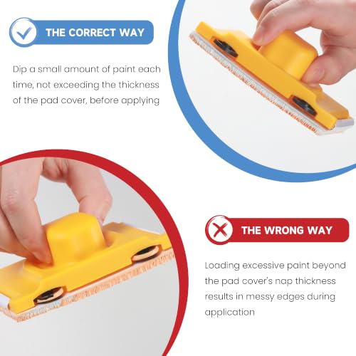 Voomey 4 Inch Paint Roller Kit - Microfiber Covers with Paint Edger Set - style: 9 pcs 4 Inch Paint Roller Edger Kit