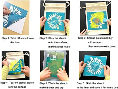 Alinacutle time to Fly Silkscreen Stencil,Reusable Self-Adhesive Silk Screen Printing, Sentiments Template,for Printing on Wood/Fabric/Paper,8.5 x 11“ - color: time to FLY