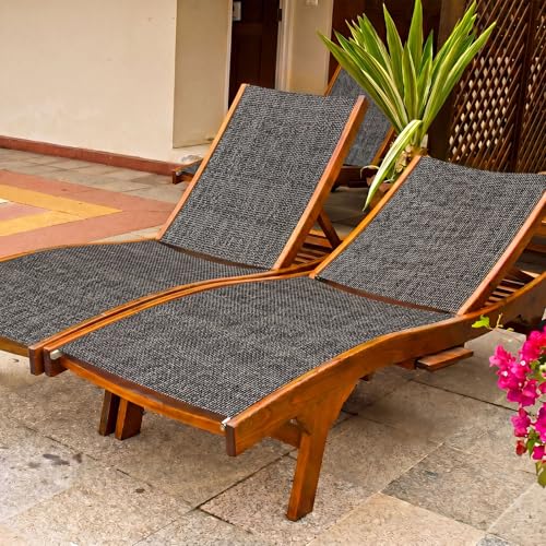 SmoothNovelty 3 Pcs Black Gray Patio Chair Replacement, 59 x 79 Inch - color: Black Gray, size: 59 x 79 Inch