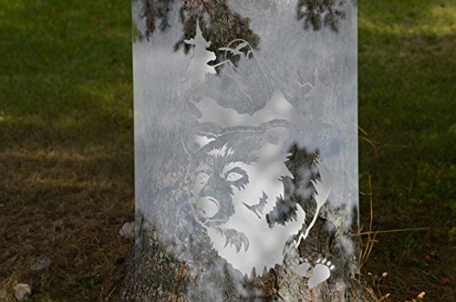 Deer Buck Mountains DIY Etched Glass Vinyl Gun Cabinet Window Front Door GC06B