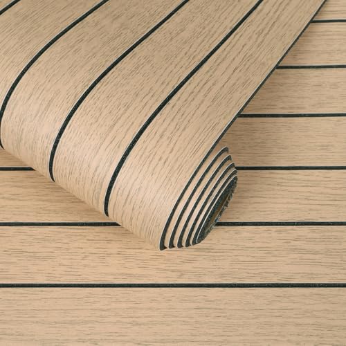 CHIHUT 24"x197" Extra Wide 3D Wall Panels Peel and Stick Self Adhesive Modern Wood Grain Wallpaper Decorative Foam Wall Paneling for Bedroom Living Room Thick Soundproof Wood Panel for Kitchen Ceiling - size: 24"x197"