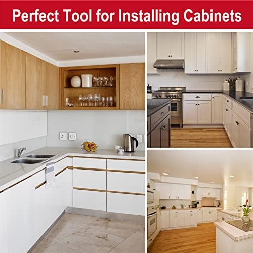Cabinet Clamps, Cabinet Installation Cabinetry Clamps Face Frame Clamps Tools with Two Side Screws and Alignment Plate, 2 Pack, Up to 440 lbs Load Capacity, Red - color: Red-2 Pack