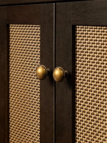 Antique Brass Cabinet Knobs Cabinet Hardware Kitchen Cupboard Bathroom Dresser Knobs Classic Vintage Drawer Handles (10, Antique Brass, Knob D) - size: Knob D