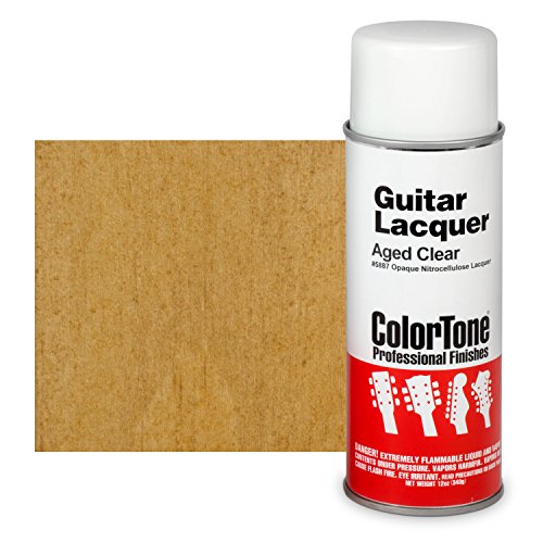 ColorTone 50s Classic Colors Aerosol Guitar Lacquer, Aged Clear - color: Aged Clear