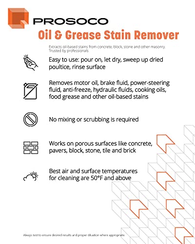 PROSOCO O&G Stain Remover - size: 128 Fl Oz (Pack of 1)