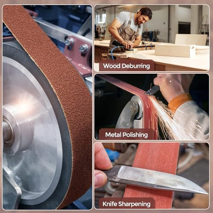 HARFINGTON 3 x 18 Inch Sanding Belts, 10 Pcs 50 Grit Aluminum Oxide Abrasive Belt Sander File Belt for Woodworking, Metal Polishing, Knife Sharpener - size: 3 x 18 Inch(50 Grit)