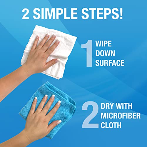 MiracleWipes for Wood Surfaces, Remove Dirt and Grime Buildup, Clean, Protect, and Polish Cabinets, Furniture, and Wood Floors, Great for Kitchen and Bathroom Cleaning Support - 60 Count (Pack of 2) - size: 60 Count (Pack of 2)