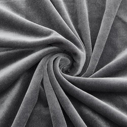 Grey Velvet Fabric by The Yard, 3 Yards, 60" Wide - color: Grey, size: 3 yard pre cut