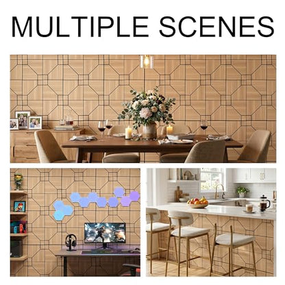 WoveN SounD Acoustic Wall Panels, Natural Oak, 16 Pack, 12x12 in - color: DoubleCell, Natural Oak, 16 Pack