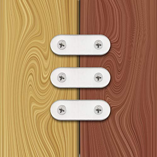 1.85 inch Stainless Steel Flat Mending Repair Plate, 20 Pack - size: 1.85inch