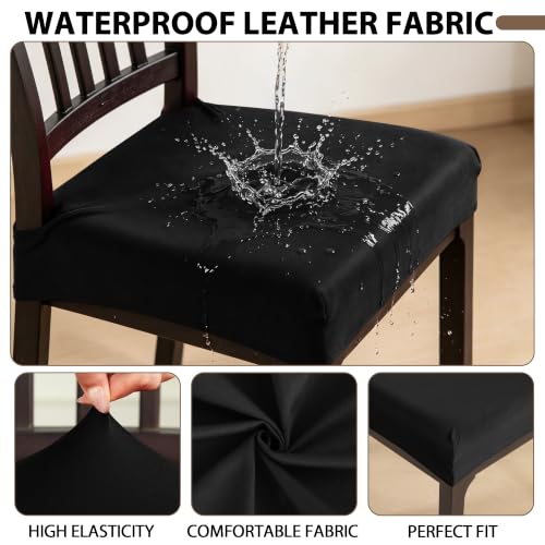 FUANGUI Dining Chair Covers Set of 2, Kitchen Chair Seat Covers - color: 02