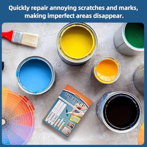 Fillable Touch Up Paint Pen,Refillable Paint Brush for Wood,3 Pack