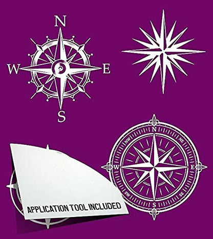 Dixie Belle Paint Company Silkscreen Stencil - Nautical 8� x 9� - 3 Pack - style: Nautical