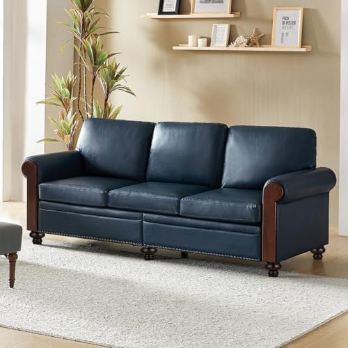 Michanco 3 Inch Mid Century Bun Feet for Furniture Set of 4 Chunky Replacement Wooden Legs for Sofa Couch Ottoman Chair Cabinet - color: 8cm Espresso