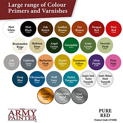 The Army Painter, Colour Primer Pure Red, 400 ml acrylic spray - color: Pure Red