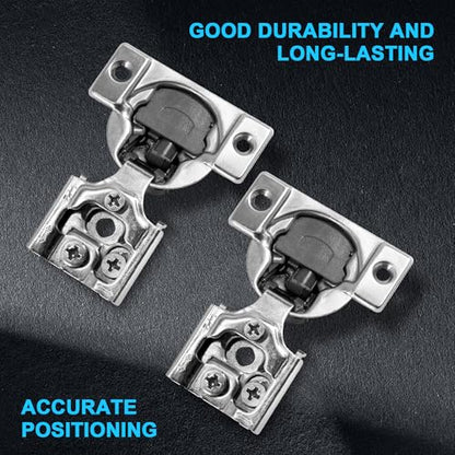 1/2 Inch Overlay Soft Close Cabinet Hinges, 30 Pack Slow Soft Close Hinges for Kitchen Cabinets Satin Nickel Hidden Self Closing Kitchen Cabinet Hinges for Cupboard - size: 1/2 inch Overlay
