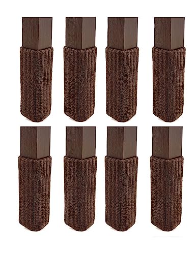 X-Small/Chocolate Brown- NancyProtectz Patented with Grips/Barstool Chair Leg Floor Protector. The Original Furniture Sock - color: Chocolate Brown, size: X-Small