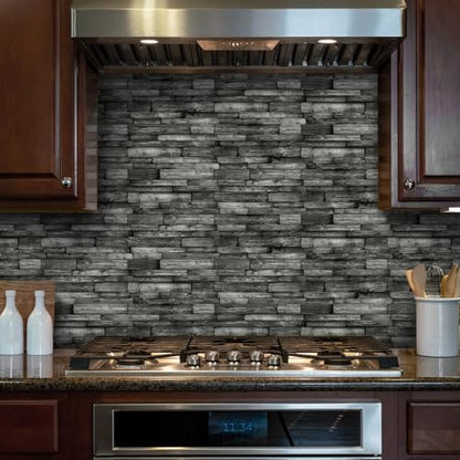 Peel and Stick Backsplash Tile Wall Stickers 24pcs 9.68x4.72 inch - color: Hzw-xy-htp-104