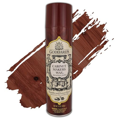 Goddard's Cabinet Makers Wax, Wood Furniture Polish & Conditioner, 12oz