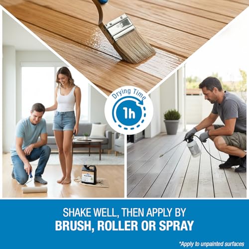 Rain Guard Water Sealers SP-8001 Wood Sealer Concentrate Makes 1 Gallon - Clear Natural Finish - Deep Penetrating Water Repellent Protection for All Wood Surfaces - Water-Based Silane/Siloxane - size: 32 fl oz (Makes 1 Gallon)