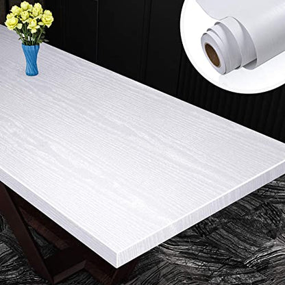 Yenhome Removable Wood Contact Paper 24" x 196" Peel and Stick Wallpaper for Cabinets Kitchen Shelf and Drawer Liner Self Adhesive Vinyl Film for Furniture Door Wall Decor Wallcovering - size: 24" x 200"