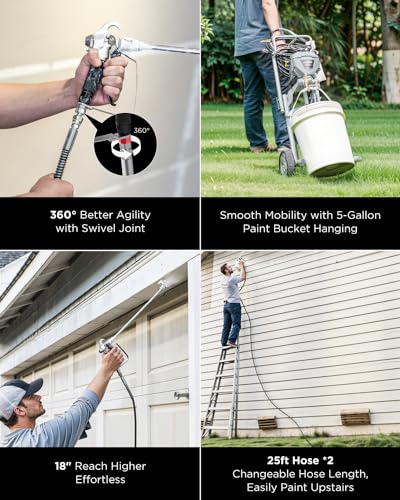 InoKraft MaXpray M3 Cart Airless Paint Sprayer, 3300 PSI 0.33 GPM - size: M3 – Pro Cart-0.33 GPM