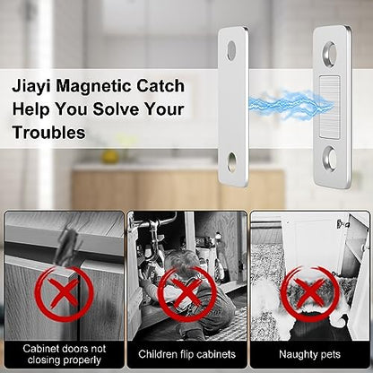 Drawer Magnets Jiayi Ultra Thin Cabinet Door Magnet, Magnetic Door Catches - size: Ultra Thin-12 Pack