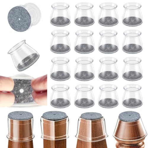 Chair Leg Floor Protectors,24 Pack Round Furniture Pads for Hardwood Floors - size: Universal M