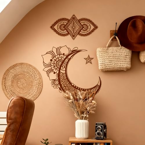 TIAMECH A4 Reusable Palace Moon Flower Stencil for Painting - style: Palace Moon Flower