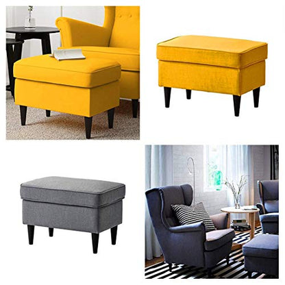 WEICHUAN 8 Inch Wood Replacement Sofa Chair Couch Furniture Legs Set of 4 - color: Black Set of 4, size: 8"