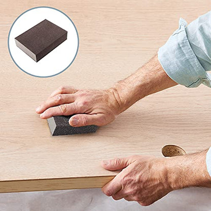 12Pcs 220 Grit Sanding Block - size: 220 Grit(Super Fine)