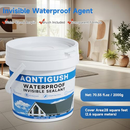 Transparent Waterproof Sealant for Indoor & Outdoor Repairing Leak 1 Gallon - size: 1 Gallon