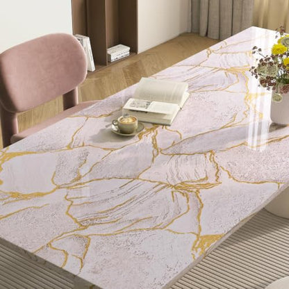 LaCheery 157"x24" Pink Marble Countertop Peel and Stick Wallpaper Kitchen Counter Contact Paper Marble Vinyl Wrap for Countertops Waterproof Renter Friendly Removable Bathroom Countertop Covering Roll - size: 24" x 157"