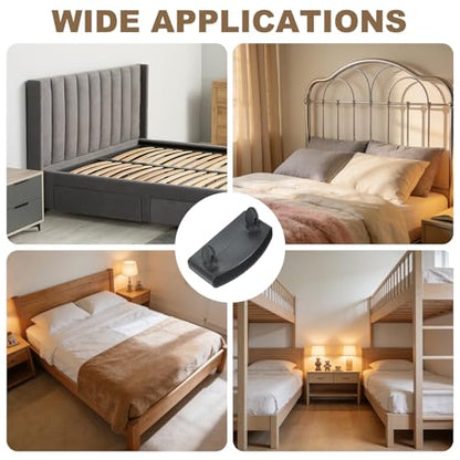 uxcell 12 Pcs 50mm x 9mm Plastic Bed Slat End Caps, Bed Slat Cover Gray - color: Grey, size: 50mm x 9mm