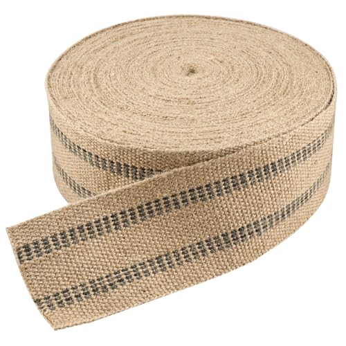 Upholstery Webbing for Chair, 3.5" Jute Webbing,33Yd Upholstery Strap