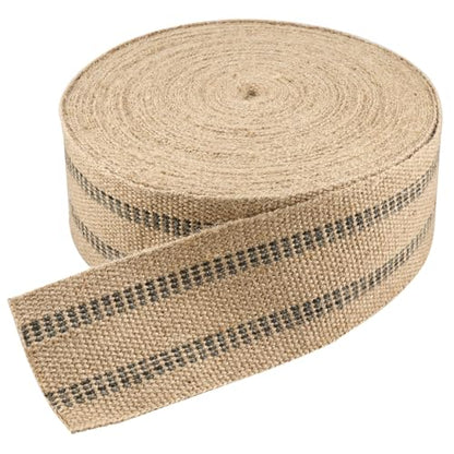 Upholstery Webbing for Chair, 3.5" Jute Webbing,33Yd Upholstery Strap