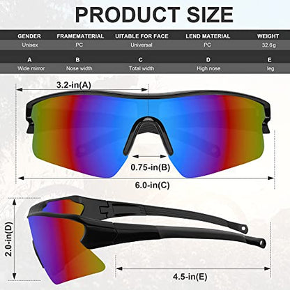 Safety Glasses for Men, Anti Scratch & UV Protection Work Glasses - color: 12pack-multicolor
