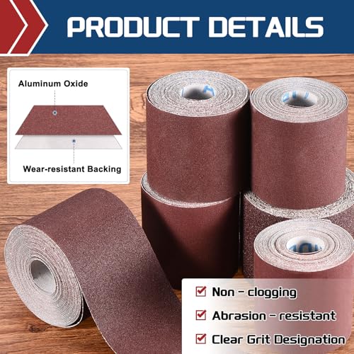 Sandpaper Roll 1Inch 25FT 240Grit Aluminum Oxide Emery Cloth Roll - size: 1 Inch x 25 Feet 240 Grits