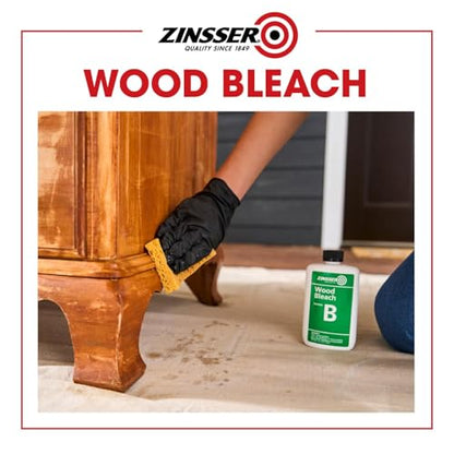 Zinsser Wood Bleach Kit, 2-Step Brightening System, Interior Wood Surfaces