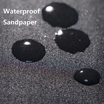 Micro Zip Detail Sander 70PC Sandpaper-Grit 400 600 800 1000 1500 2000 3000 - style: Black 400-3000 Grit