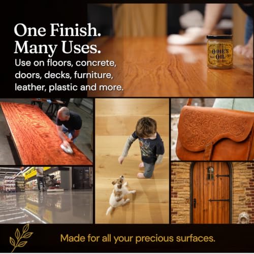 Odie's Universal Oil Twin pack (9 oz) - 2 jars - All Natural Universal Finish for Wood, Metal, Leather, Plastic, Vinyl, Masonry and More