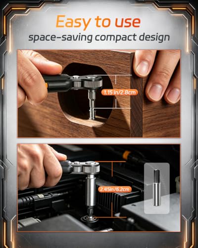 Jorest 24 in 1 Mini Ratchet Screwdriver Set for Tight Spaces