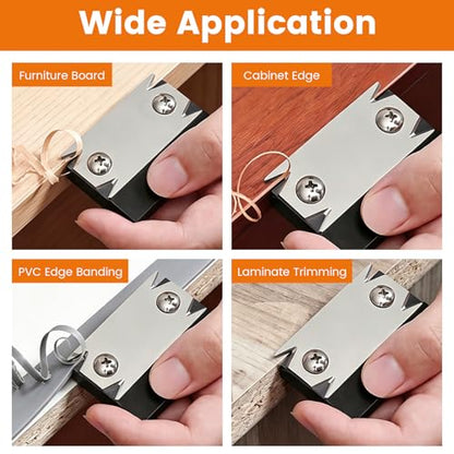 Mini Edge Banding Trimmer for Woodworking, Stainless Steel Edge Banding