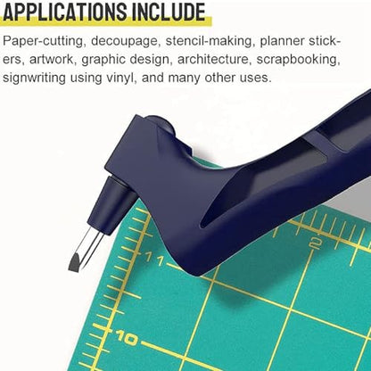 Garosa 2PCS Craft Knife with 360 Degree Rotating Blade Pen Type Paper Cutter for Scrapbooking Crafting Engraving Tool Hobby Cutting Supplies