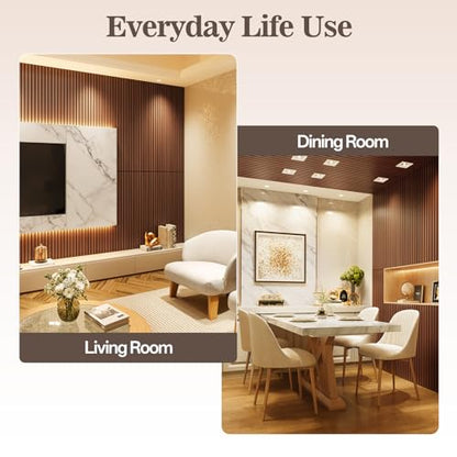 2 Pack Acoustic Wood Panels for Wall 47.24" x 23.81" Soundproof - color: Walnut, size: 47" x 23" (2 PCs)