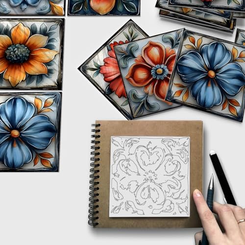 VICCI Peel and Stick Backsplash Decals, 12 Pack, 5.9x5.9 Inch - color: Art-03, size: 5.9x5.9IN*12pcs