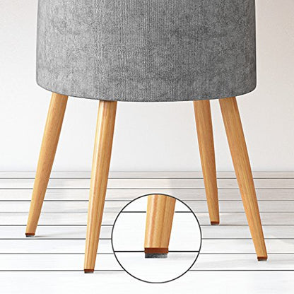 ALIMITOPIA 40pcs Screw-on Furniture Felt Pad Chair Glide Slider Hardwood Floor Protector for Wooden Leg Feet of Chair Table Furniture(Φ28mm or 1.1";Brown) - size: 28mm(Brown)